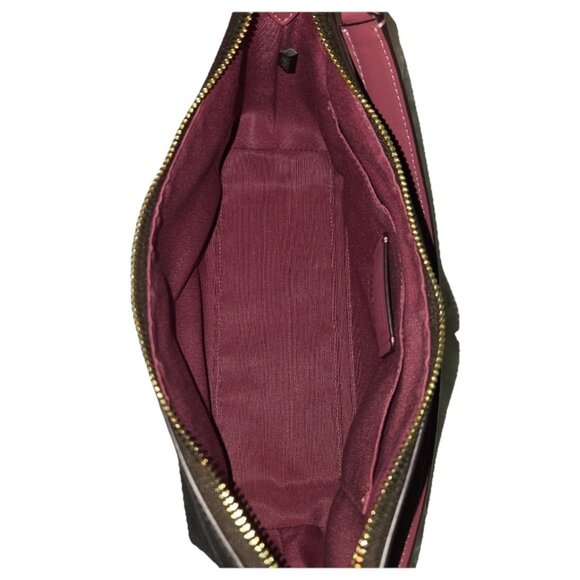 Coach Brown Rogue Clara Bag in Signature Print w Horse Sleigh CN686 Crossbody - Picture 5 of 5